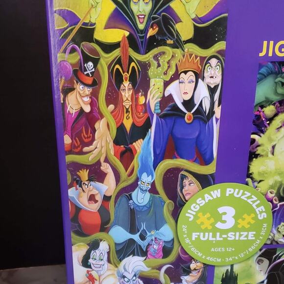 Disney villains 3 puzzle sets in a box - Picture 4 of 4